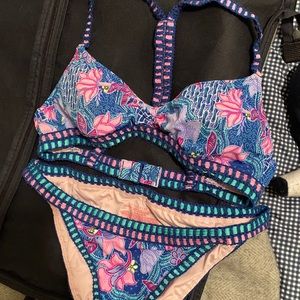 Floral bathing suit